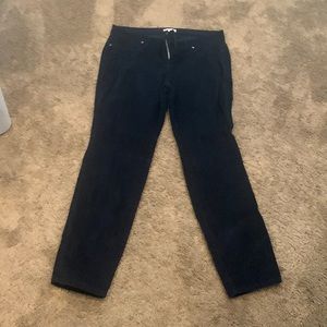 New York and company navy blue straight leg corduroy pants size 16